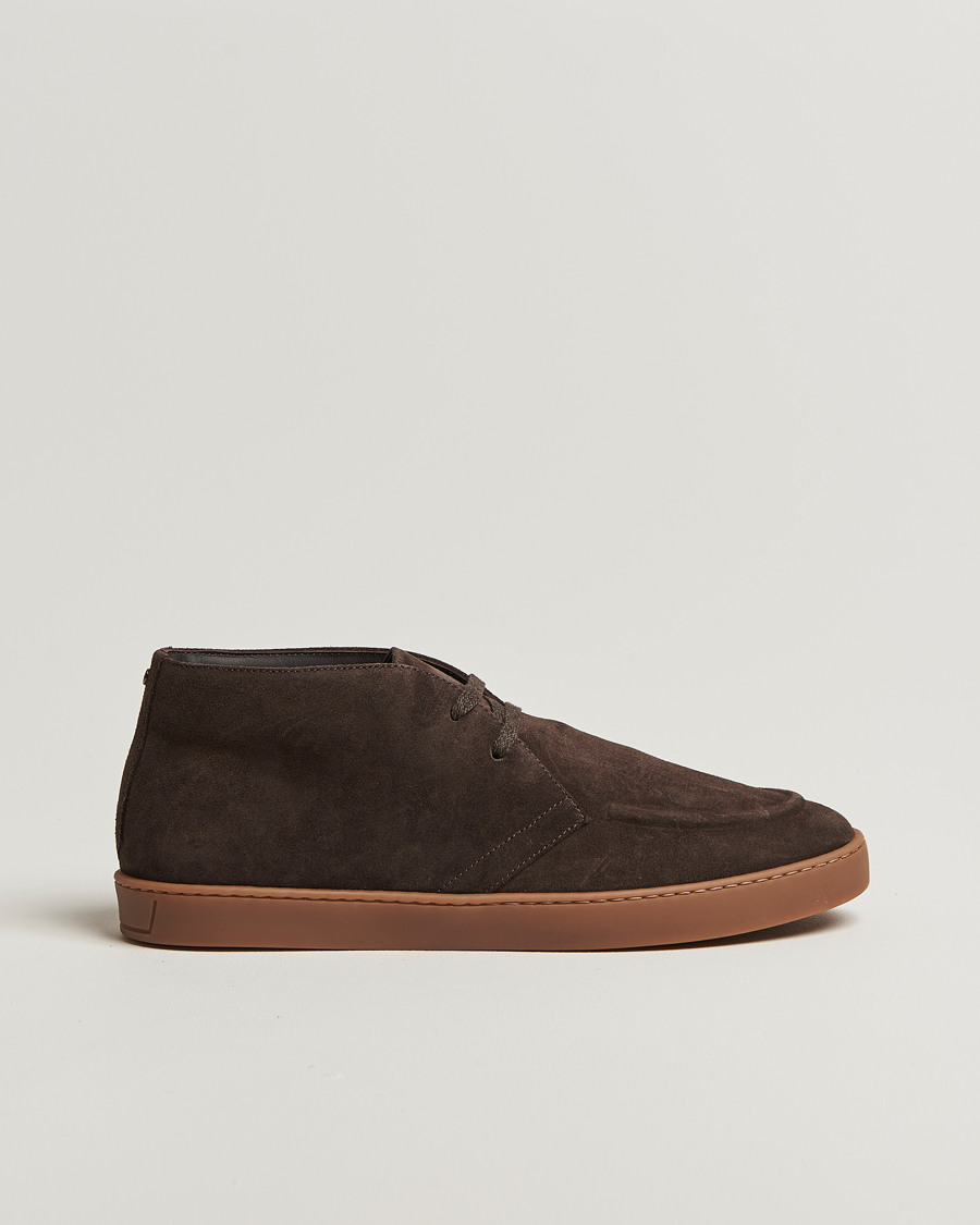 Herren | Boots | Canali | Chukka Boots Dark Brown Suede