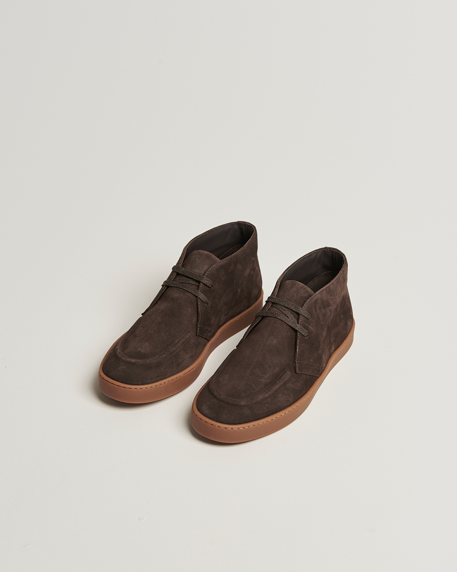 Herren | Boots | Canali | Chukka Boots Dark Brown Suede