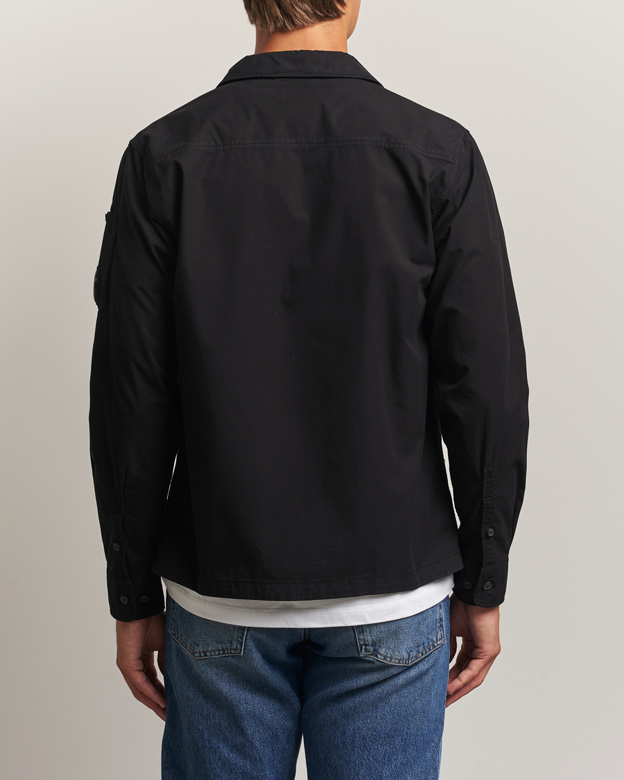 Herren | Hemden | C.P. Company | Organic Cotton Gabardine Zip Overshirt Black