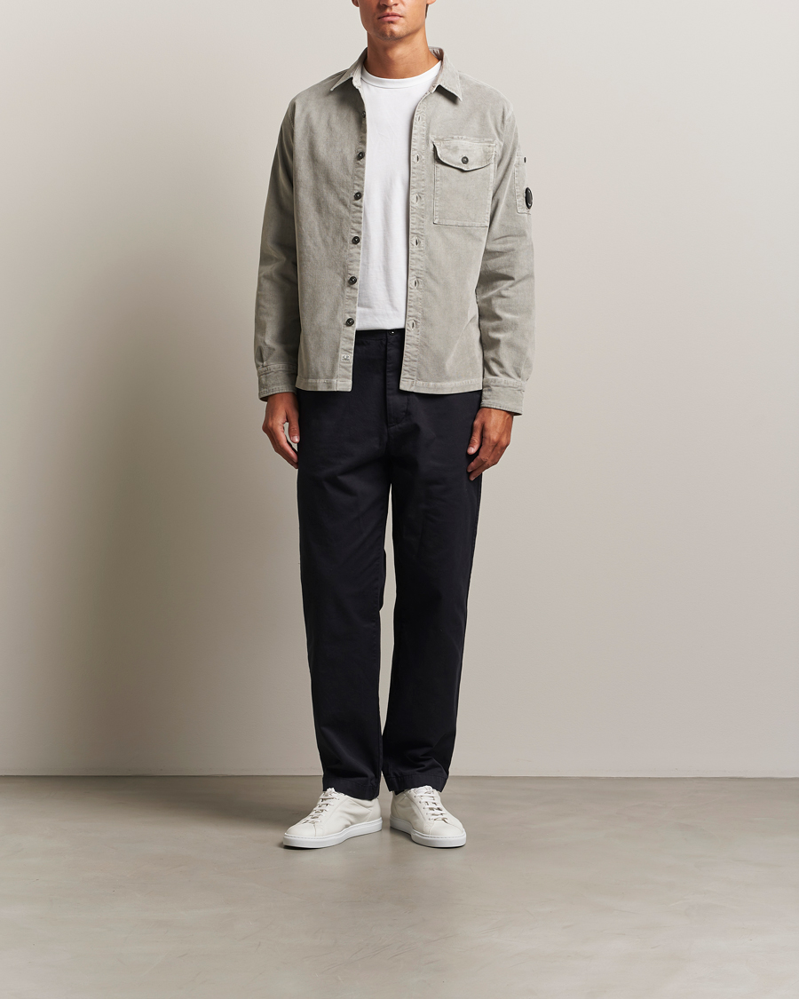 Herren | Hemden | C.P. Company | Corduroy Lens Overshirt Grey