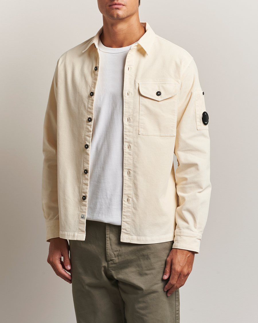 Herren | Hemden | C.P. Company | Corduroy Lens Overshirt White
