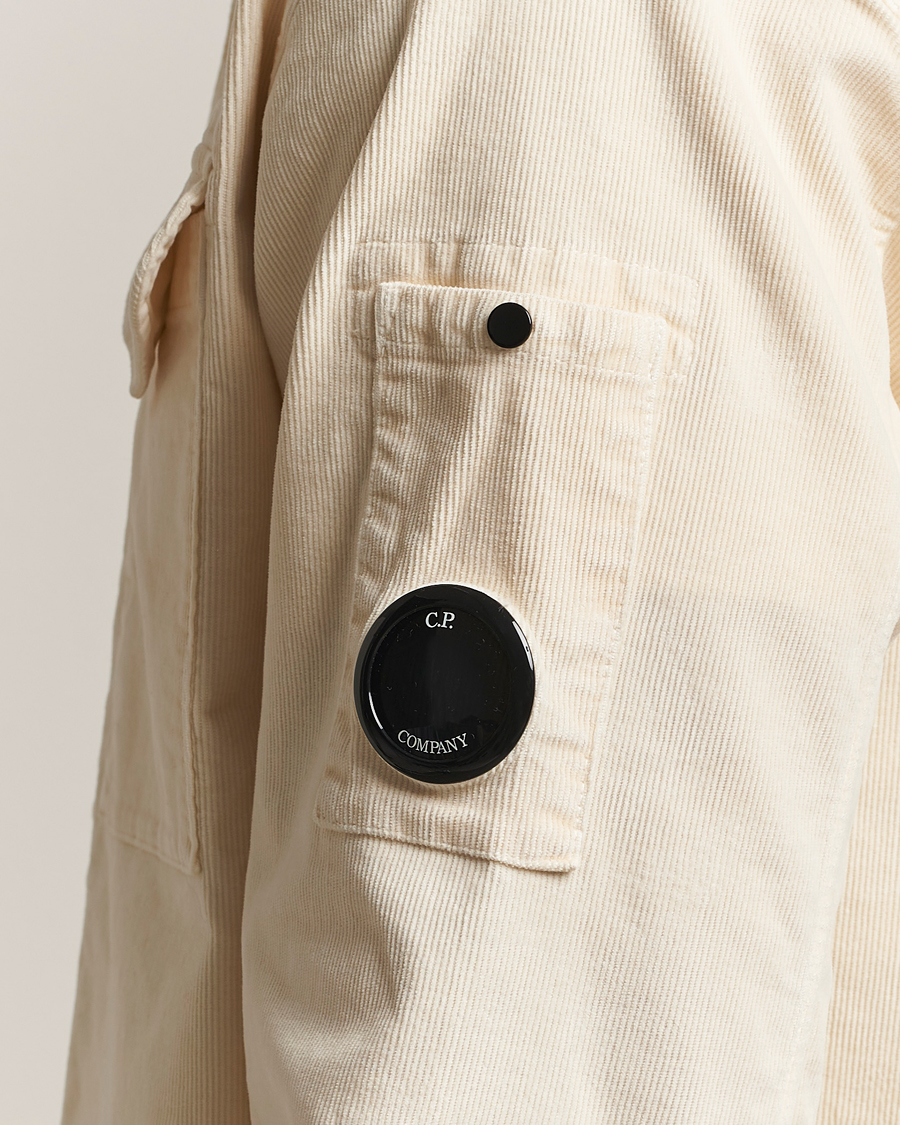 Herren | Hemden | C.P. Company | Corduroy Lens Overshirt White