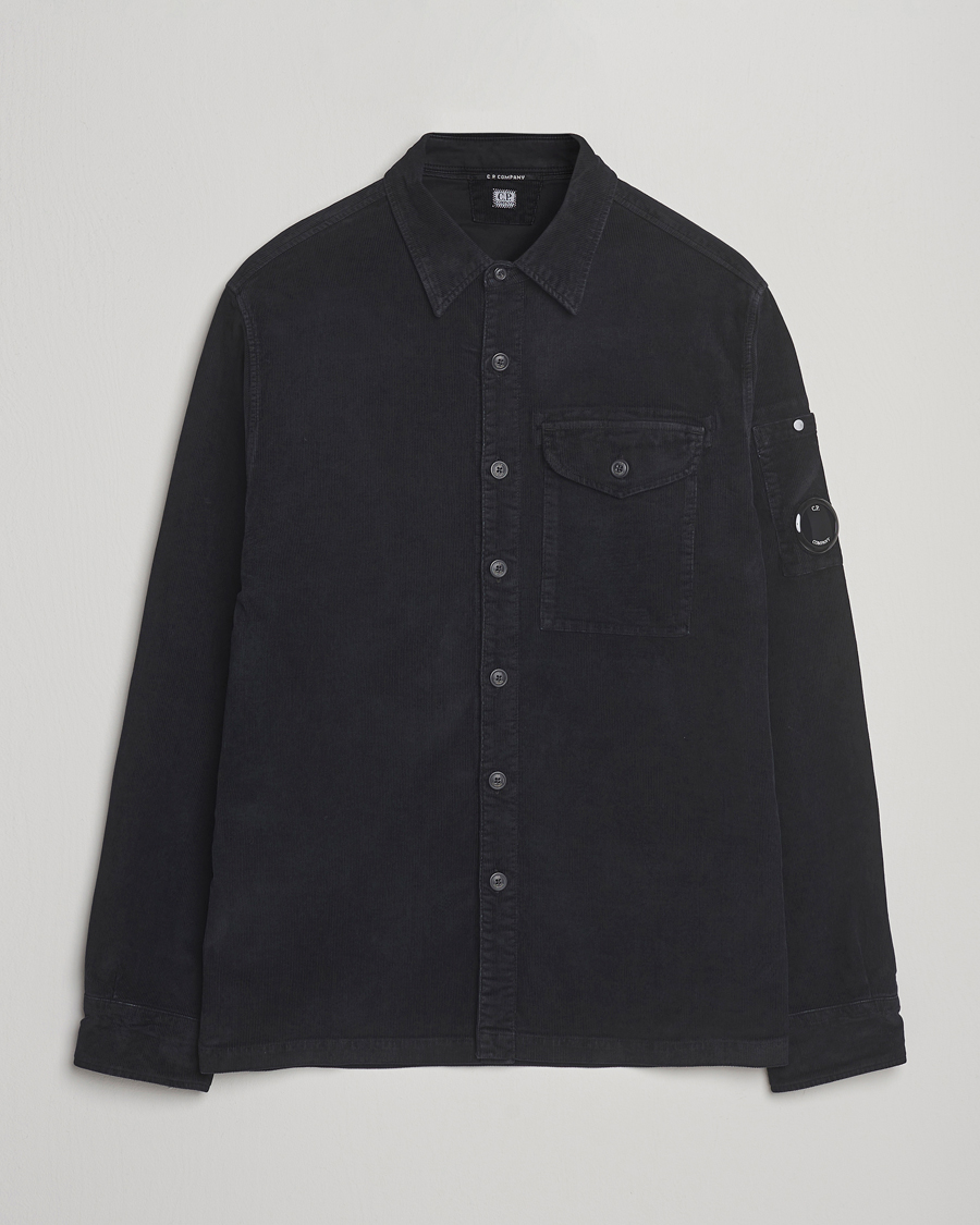 Herren | Hemden | C.P. Company | Corduroy Lens Overshirt Black