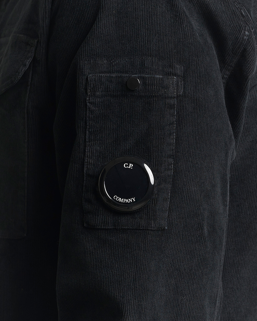 Herren | Hemden | C.P. Company | Corduroy Lens Overshirt Black