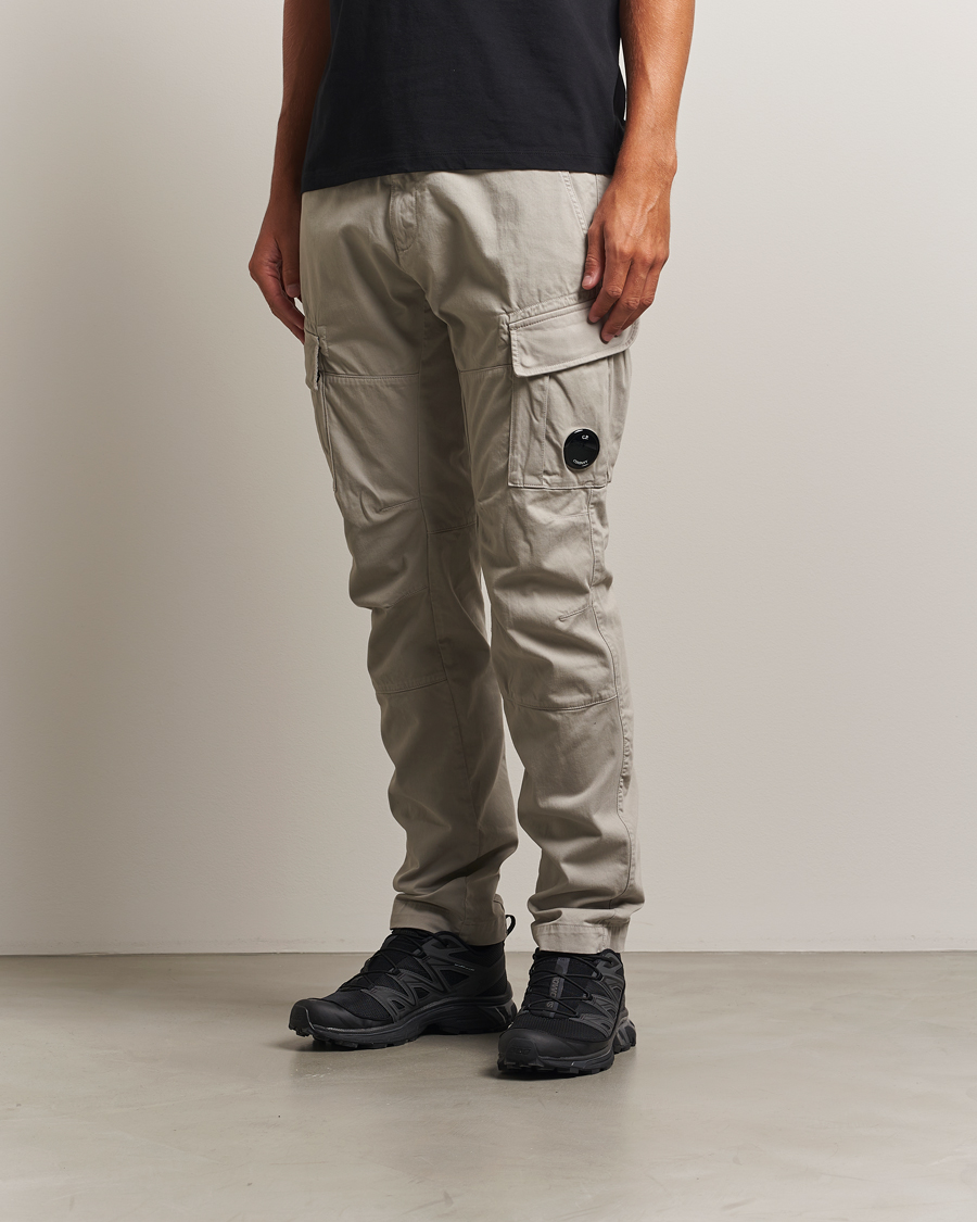 Herren | Hosen | C.P. Company | Stretch Satin Lens Cargo Pants Grey