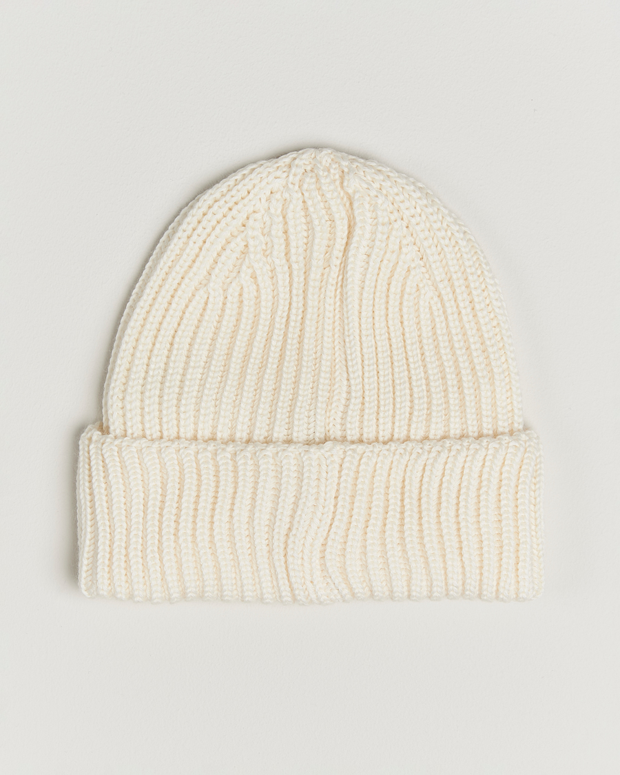 Herren | C.P. Company Knitted Merino Goggle Beanie White | C.P. Company | Knitted Merino Goggle Beanie White