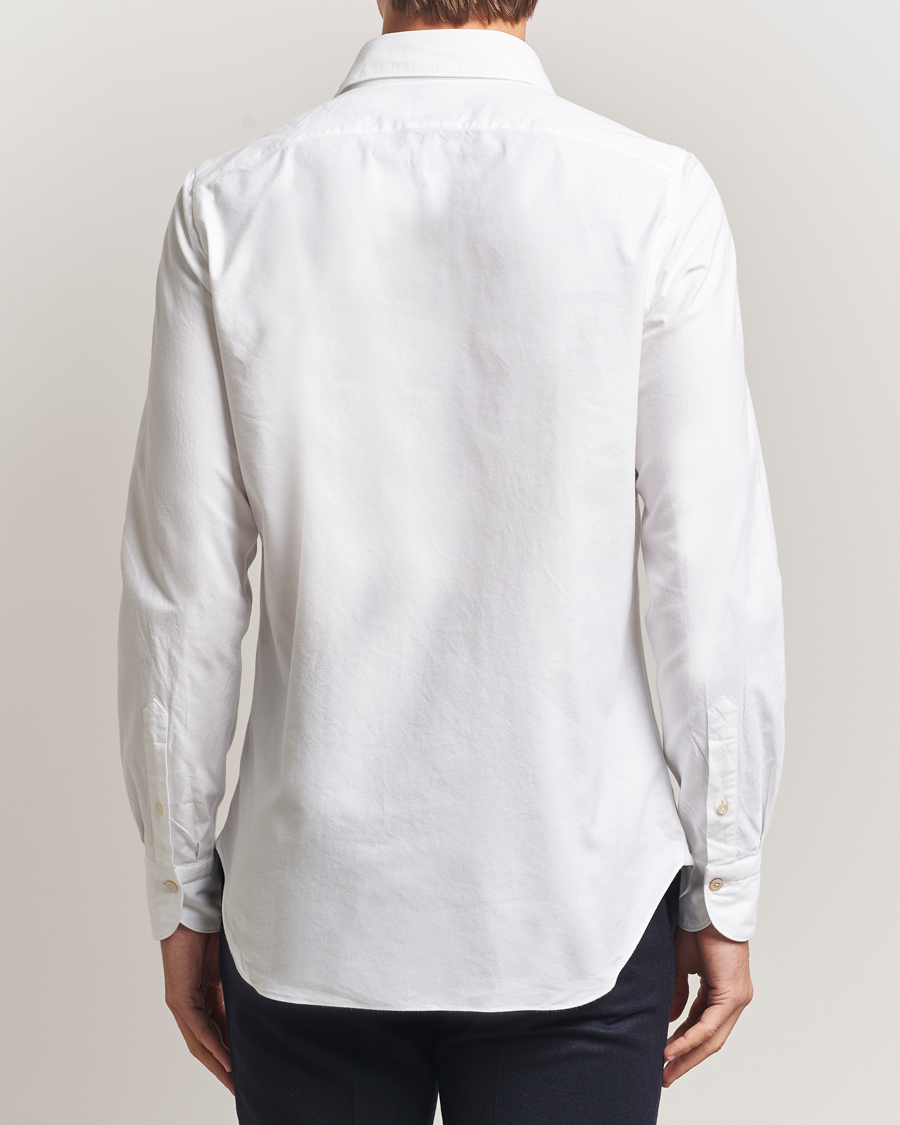 Herren | Hemden | Finamore Napoli | Gaeta Flannel Sport Shirt White
