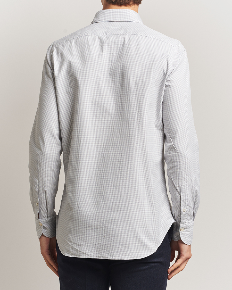 Herren | Hemden | Finamore Napoli | Gaeta Flannel Sport Shirt Light Grey