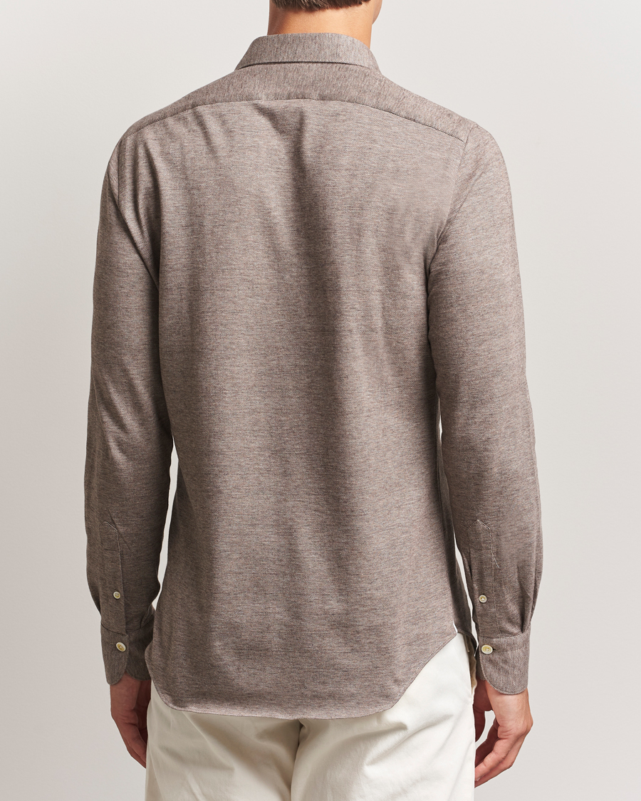 Herren | Hemden | Finamore Napoli | Cotton/Cashmere Jersey Polo Beige
