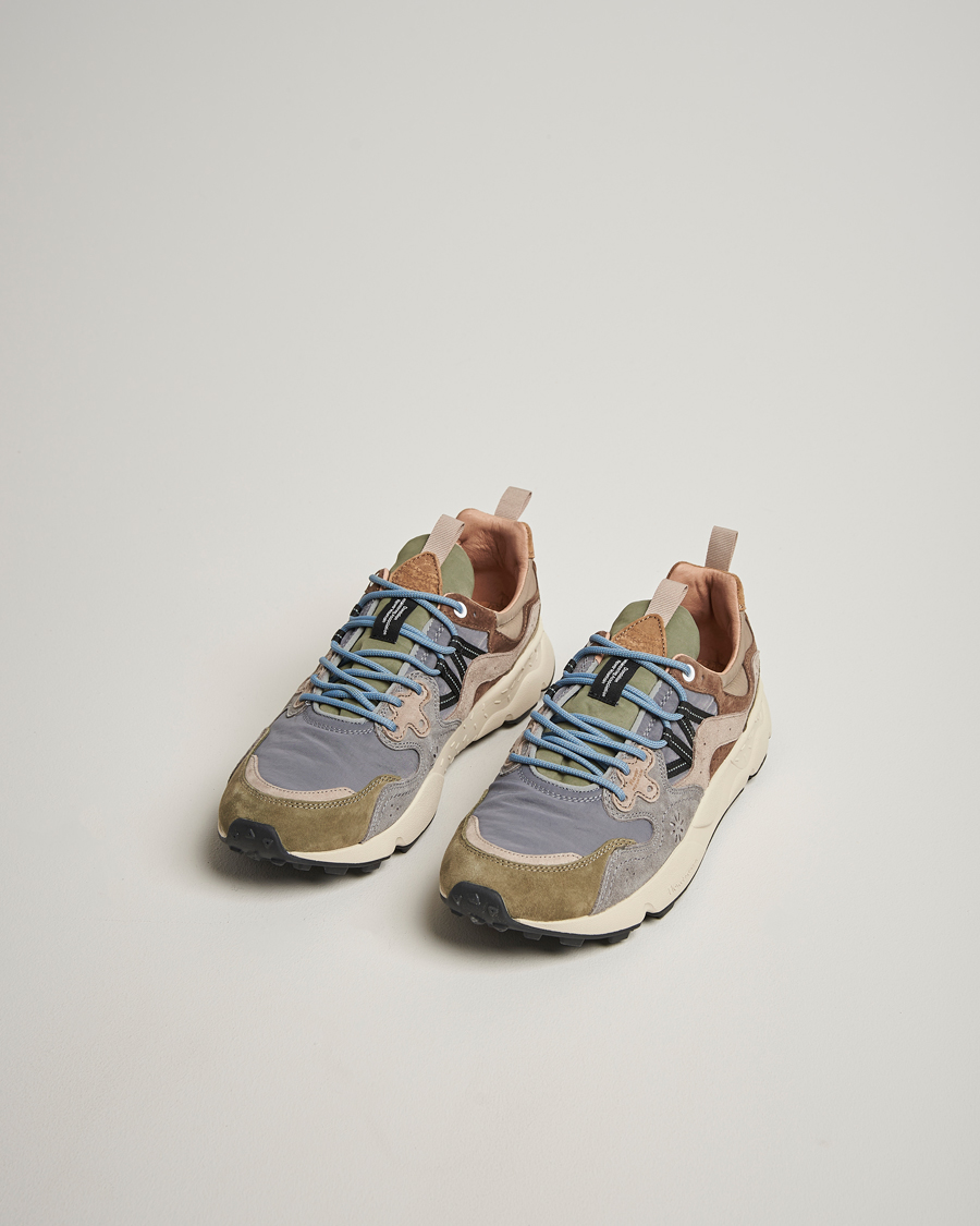 Herren | Sneaker | Flower Mountain | Yamano 3 Suede Sneaker Green/Grey