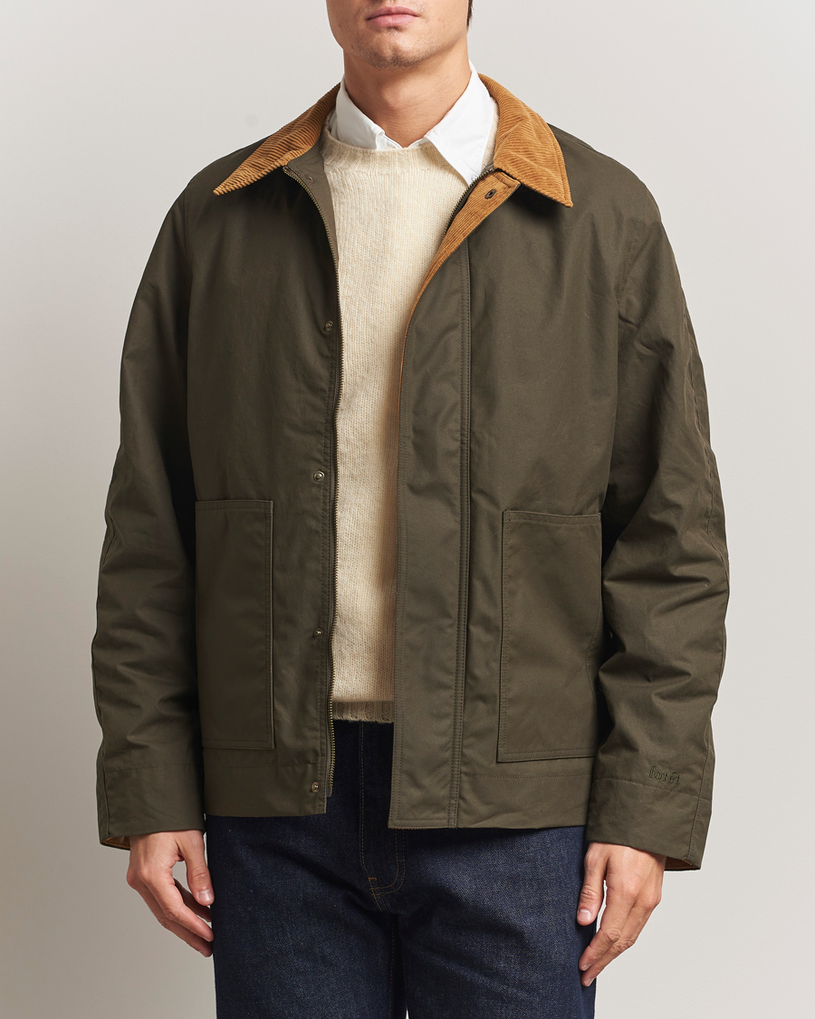 Herren | Jacken | Forét | Aspen Oilskin Jacket Army