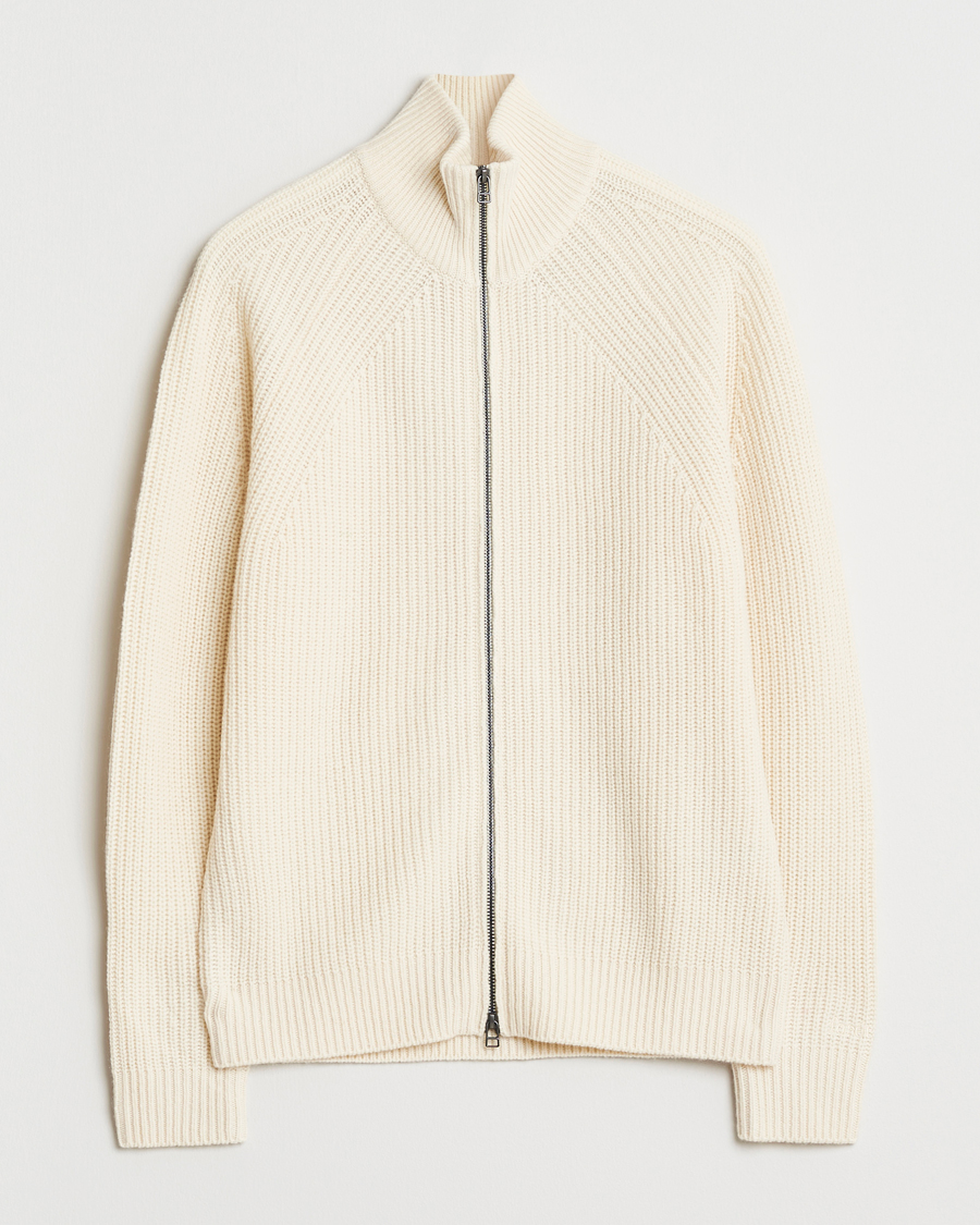 Herren | Pullover | Forét | Delta Wool Zip Knit Cloud