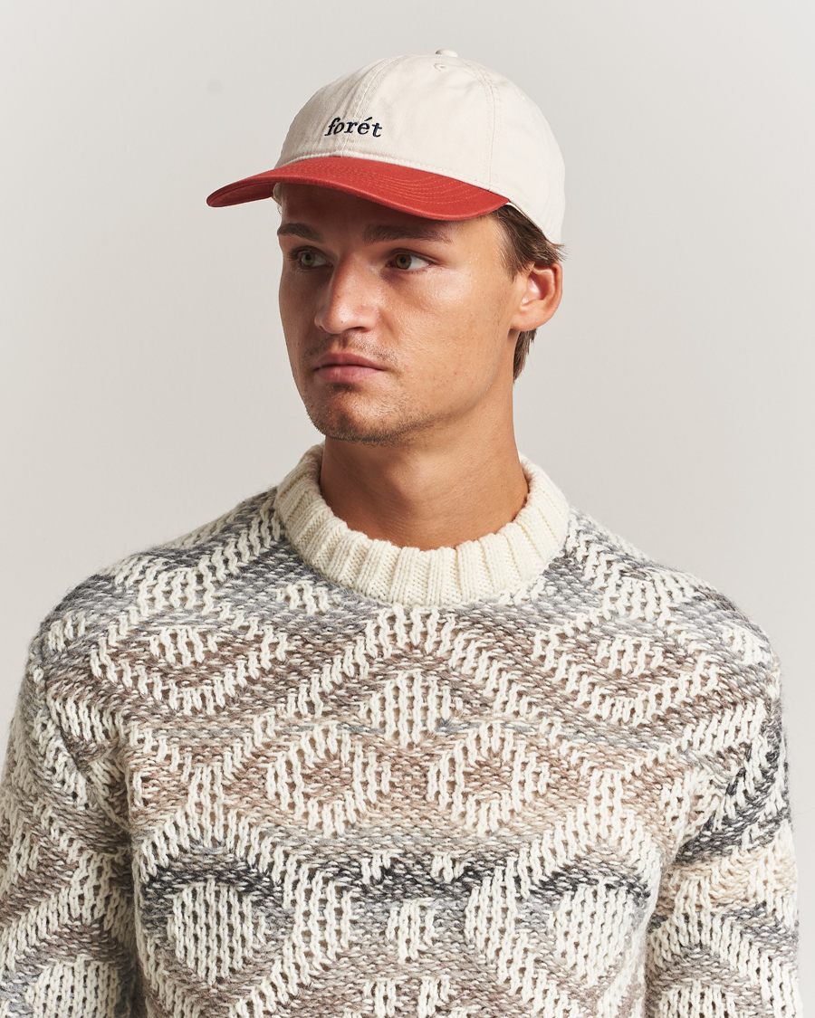 Herren | Hüte & Mützen | Forét | Hawk Washed 2-Tone Cap Cloud/Red