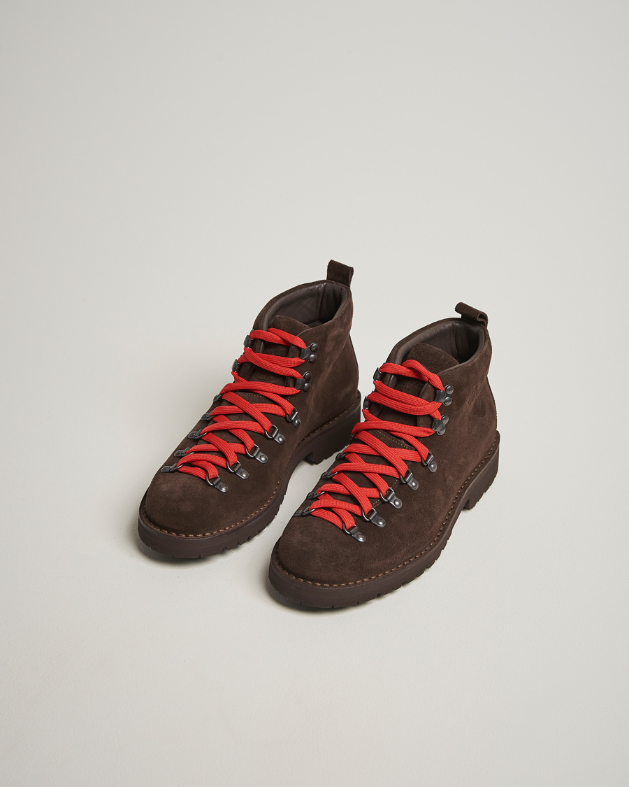 Herren | Boots | Fracap | M120 Suede Boot Dark Brown