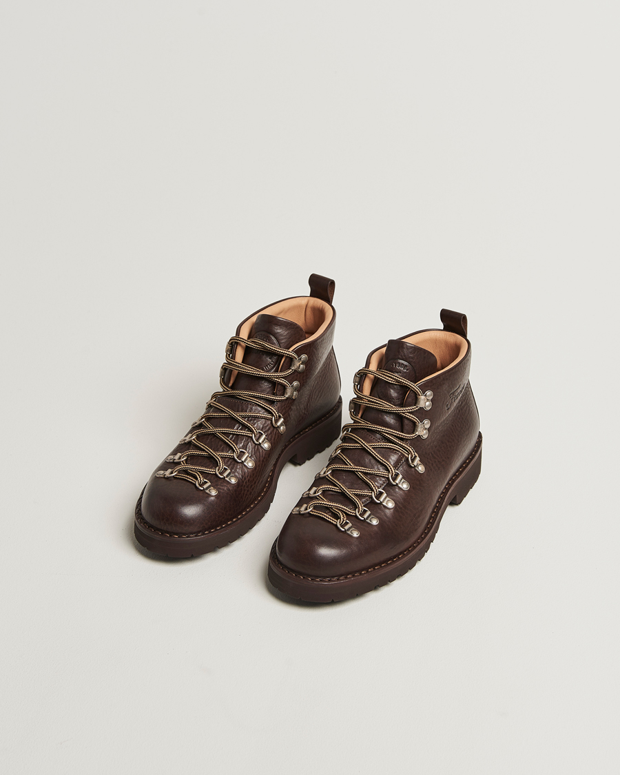 Herren | Boots | Fracap | M120 Grained Leather Boot Dark Brown