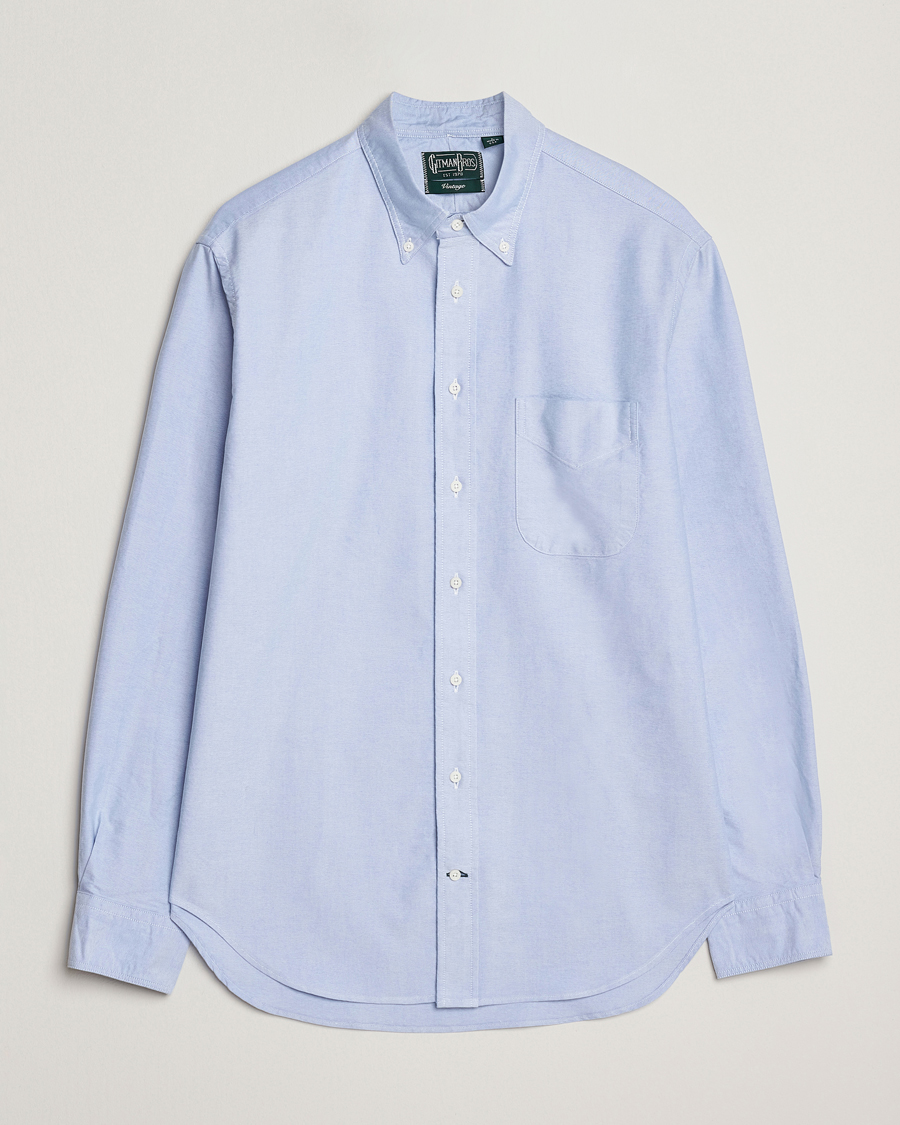 Herren | Hemden | Gitman Vintage | Oxford Button Down Shirt Light Blue