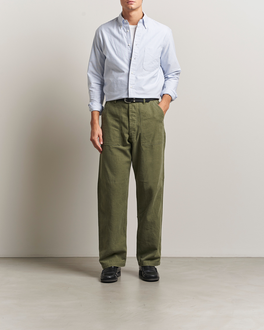 Herren | Hemden | Gitman Vintage | Oxford Button Down Shirt Light Blue Stripe