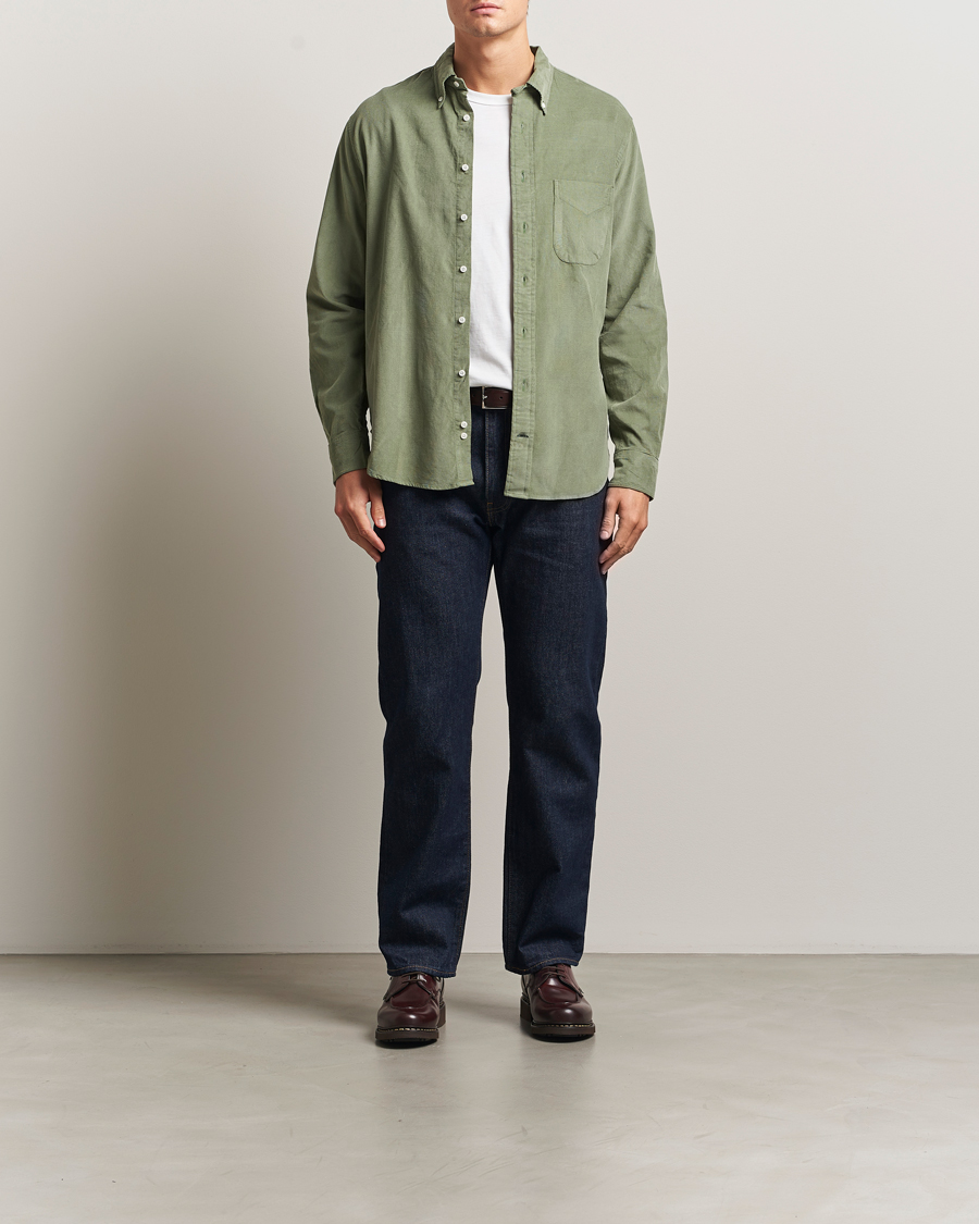 Herren | Hemden | Gitman Vintage | Corduroy Button Down Shirt Sage