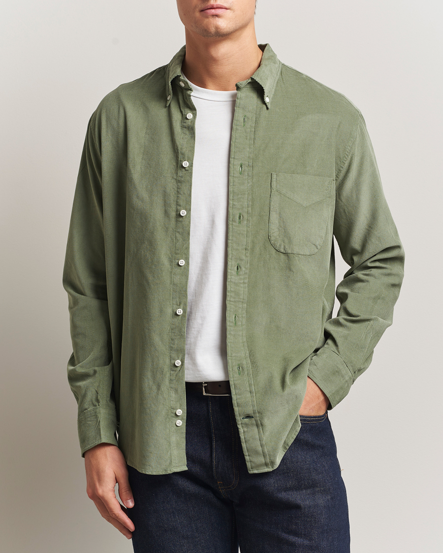 Herren | Hemden | Gitman Vintage | Corduroy Button Down Shirt Sage