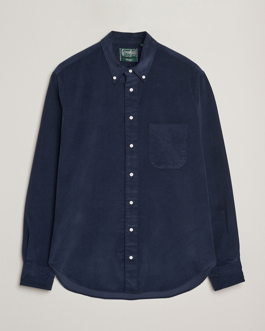 Herren | Hemden | Gitman Vintage | Corduroy Button Down Shirt Navy