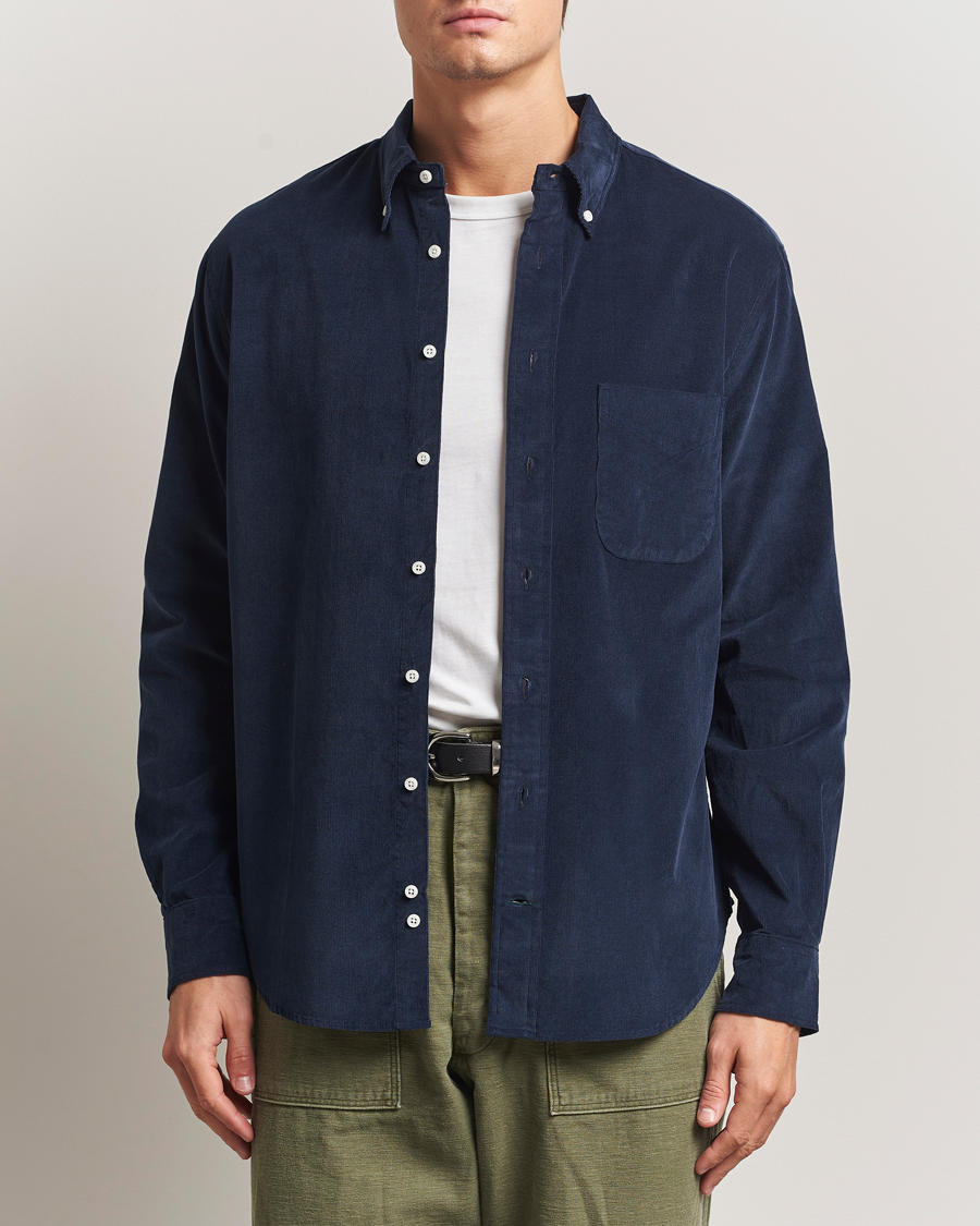 Herren | Hemden | Gitman Vintage | Corduroy Button Down Shirt Navy
