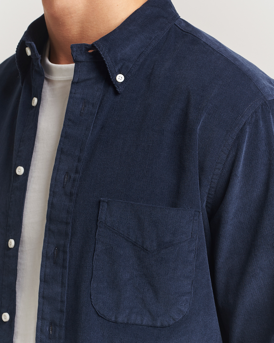 Herren | Hemden | Gitman Vintage | Corduroy Button Down Shirt Navy