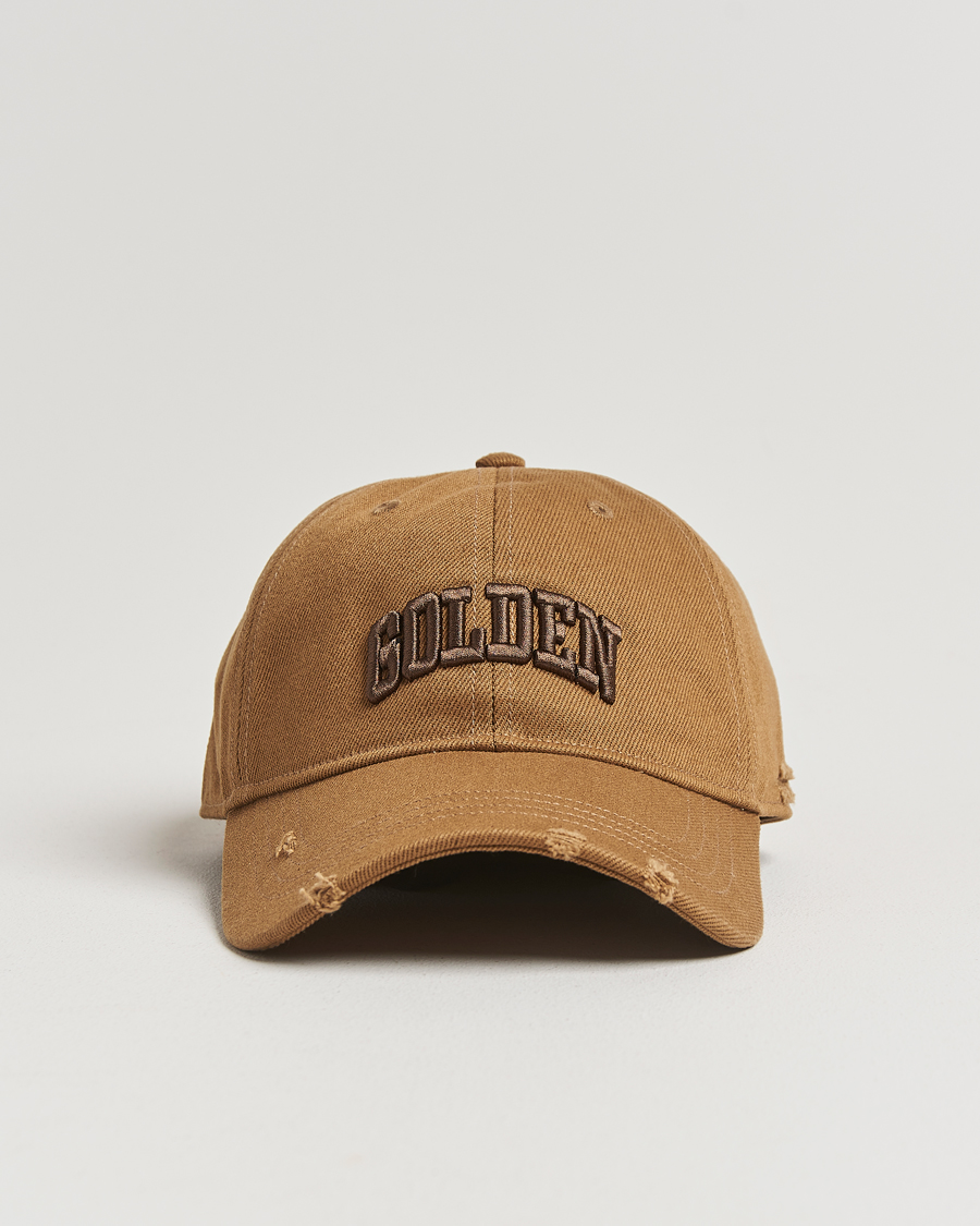 Herren | Hüte & Mützen | Golden Goose | Embroidered Cotton Cap Beige