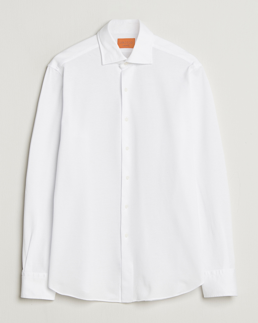 Herren | Hemden | Grigio | Cotton Jersey Shirt White