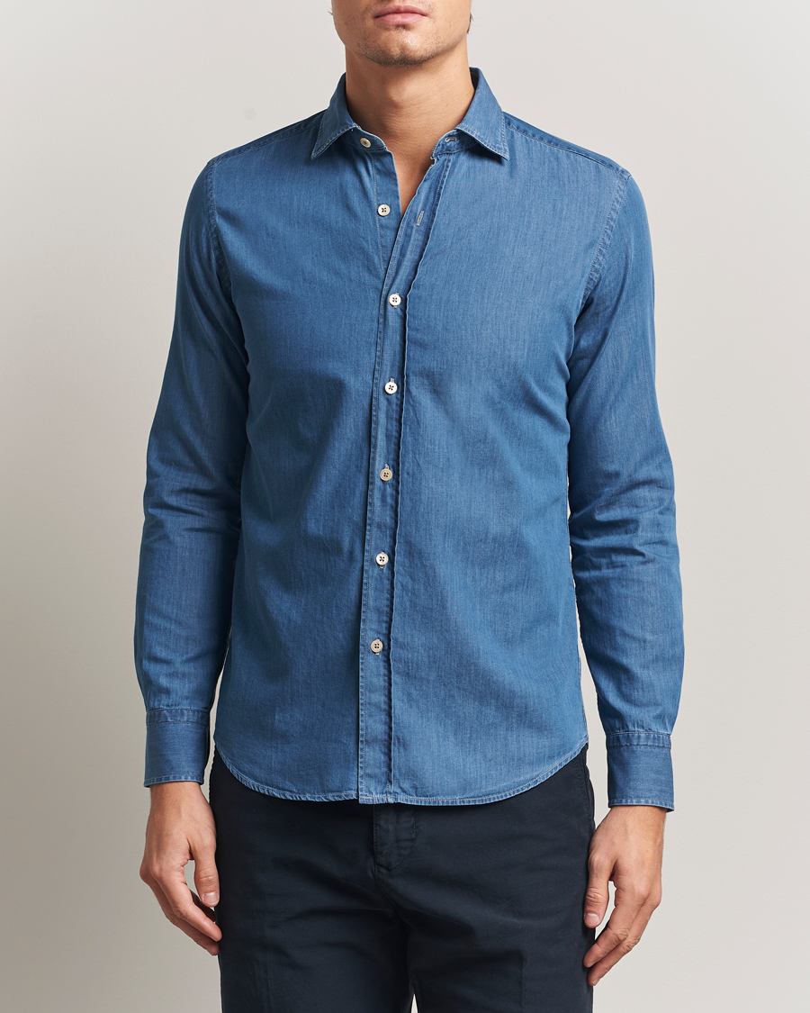 Herren | Hemden | Grigio | Denim Shirt Indigo