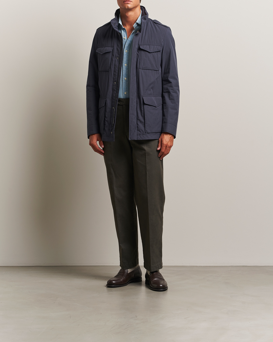 Herren | Jacken | Herno | Soft Nylon Field Jacket Navy