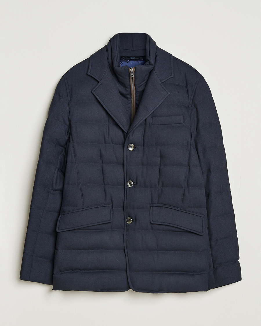 Herren | Jacken | Herno | Flannel Down Blazer Navy