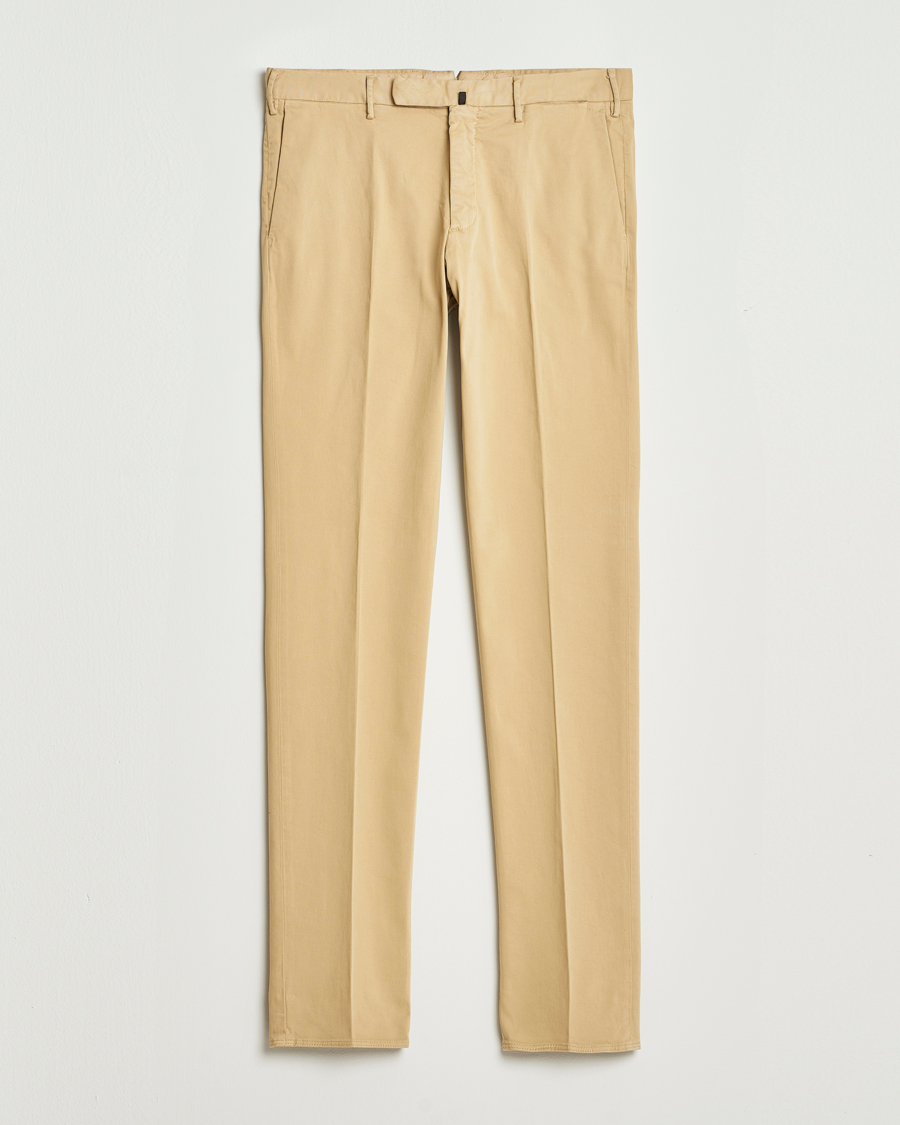 Herren | Hosen | Incotex | Slim Fit Cotton Stretch Chinos Beige