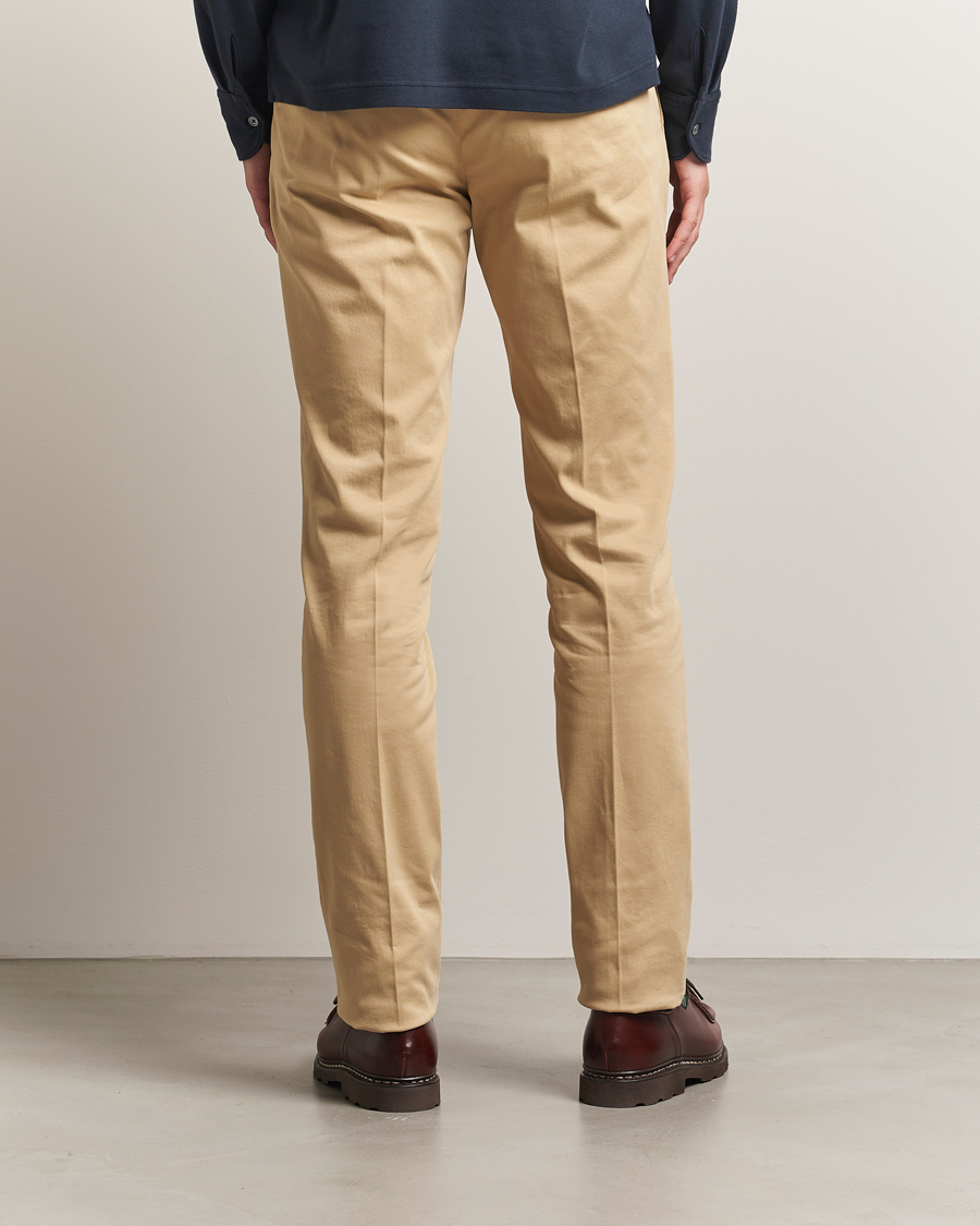 Herren | Hosen | Incotex | Slim Fit Cotton Stretch Chinos Beige