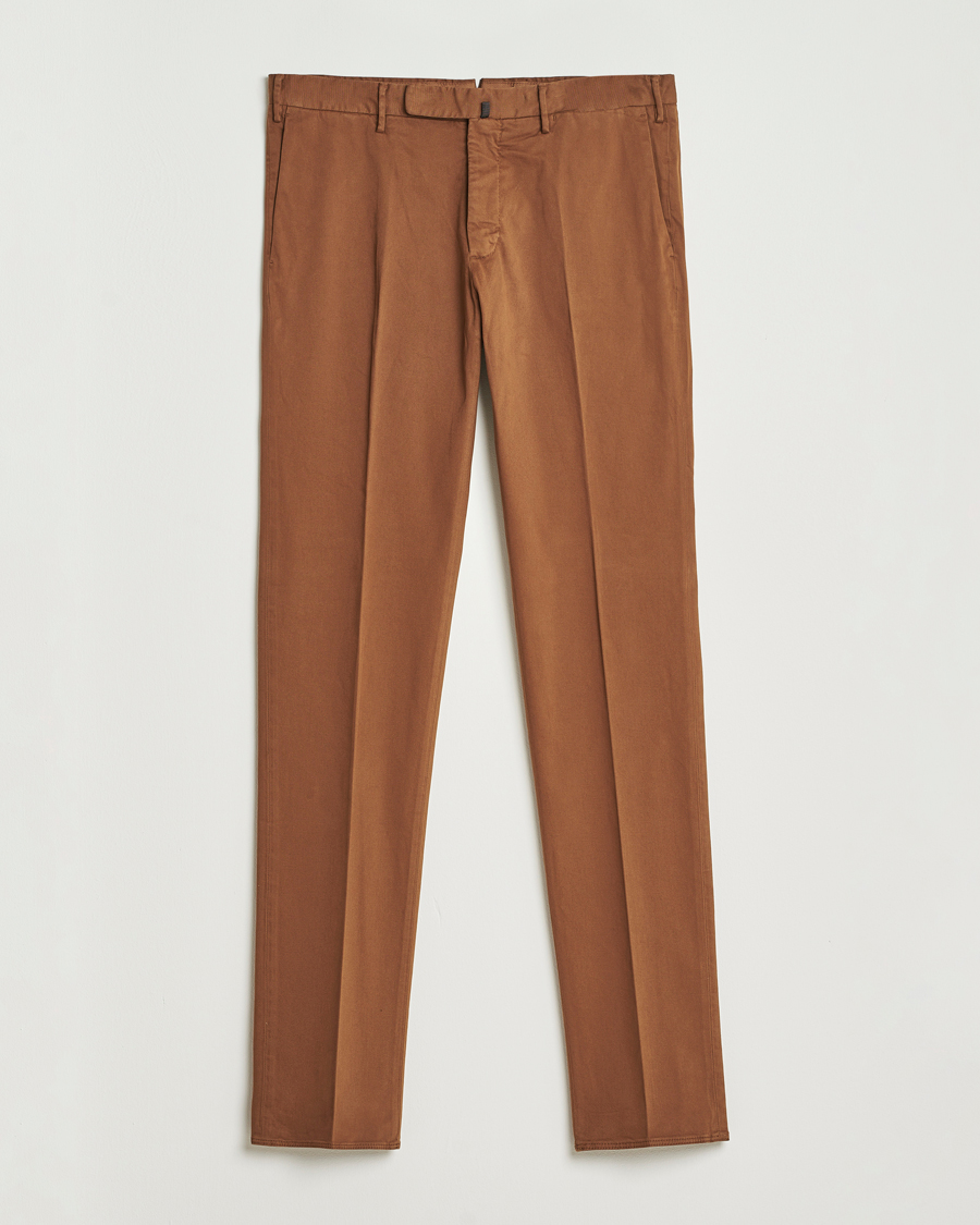 Herren | Hosen | Incotex | Slim Fit Cotton Stretch Chinos Brown