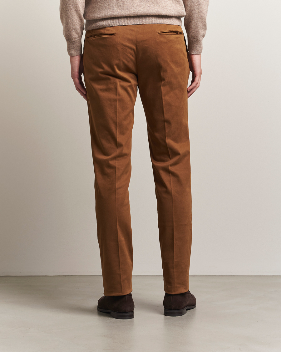 Herren | Hosen | Incotex | Slim Fit Cotton Stretch Chinos Brown