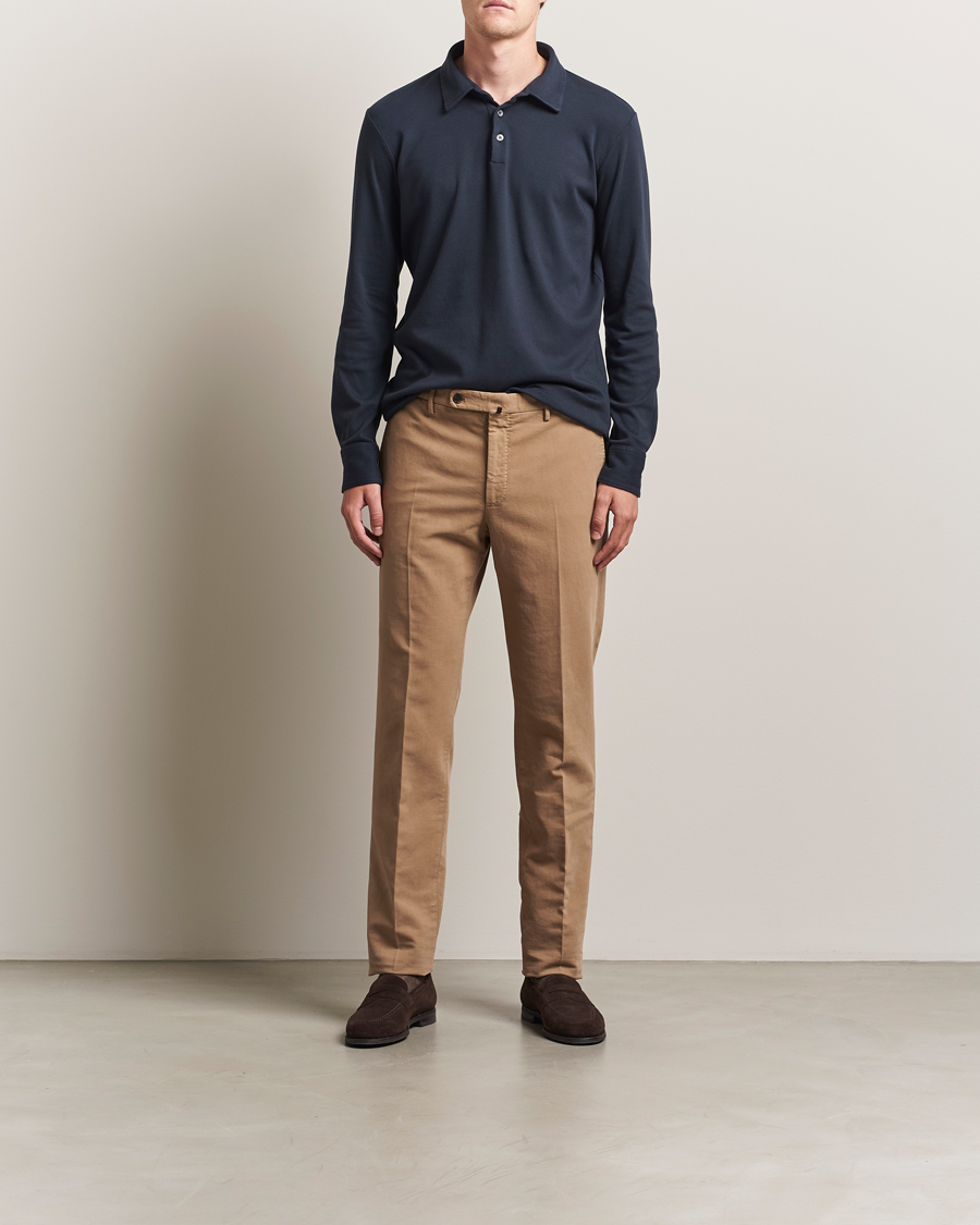Herren | Hosen | Incotex | Regular Fit Cotton Stretch Chinos Beige