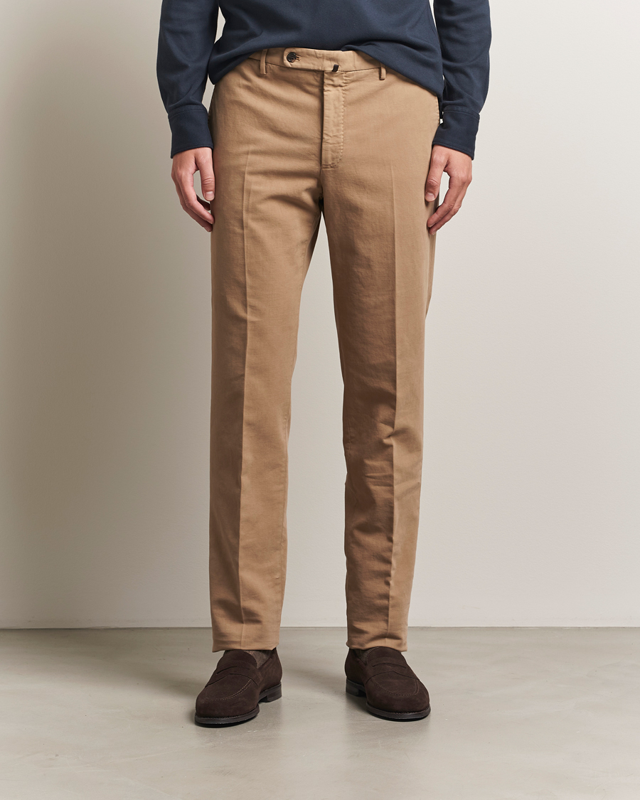 Herren | Hosen | Incotex | Regular Fit Cotton Stretch Chinos Beige