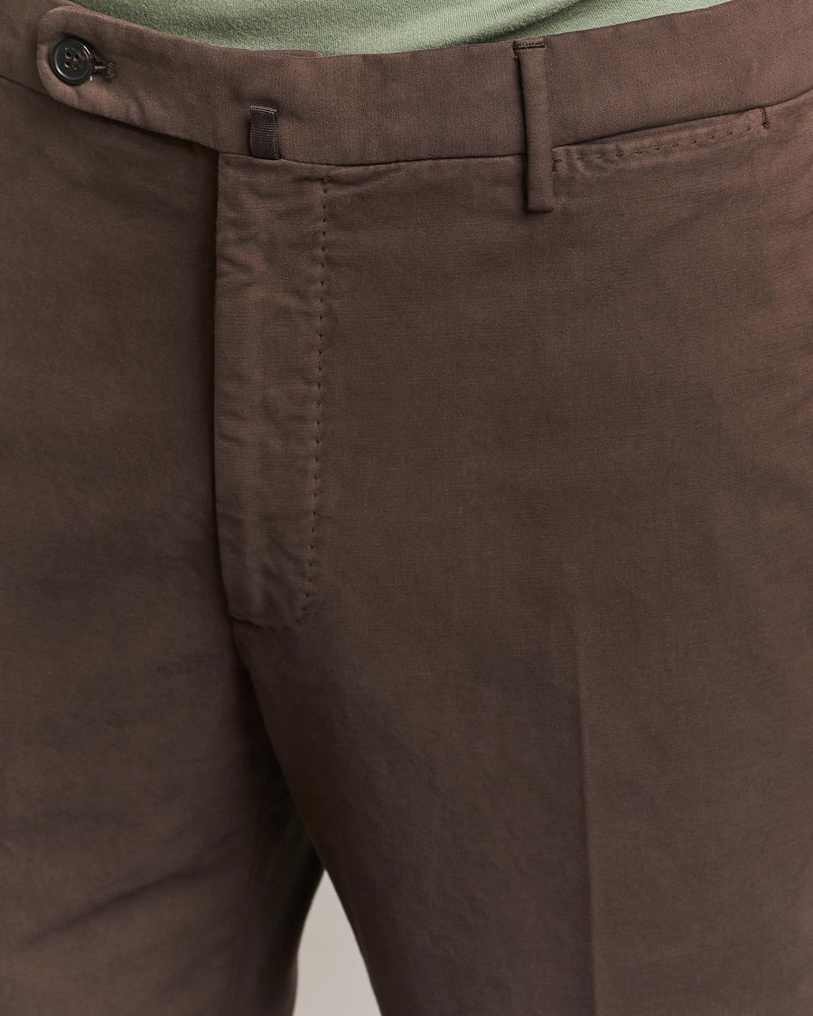 Herren | Hosen | Incotex | Regular Fit Cotton Stretch Chinos Dark Brown
