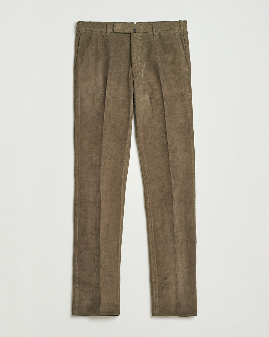 Herren | Hosen | Incotex | Slim Fit Baby Corduroy Trousers Taupe