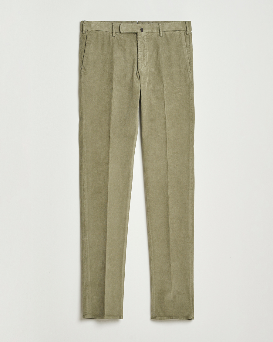 Herren | Hosen | Incotex | Slim Fit Baby Corduroy Trousers Sage