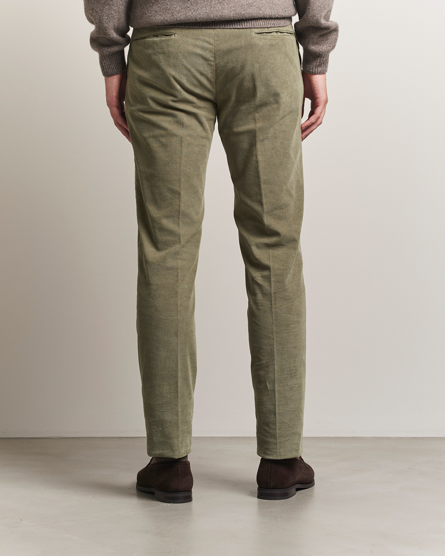 Herren | Hosen | Incotex | Slim Fit Baby Corduroy Trousers Sage