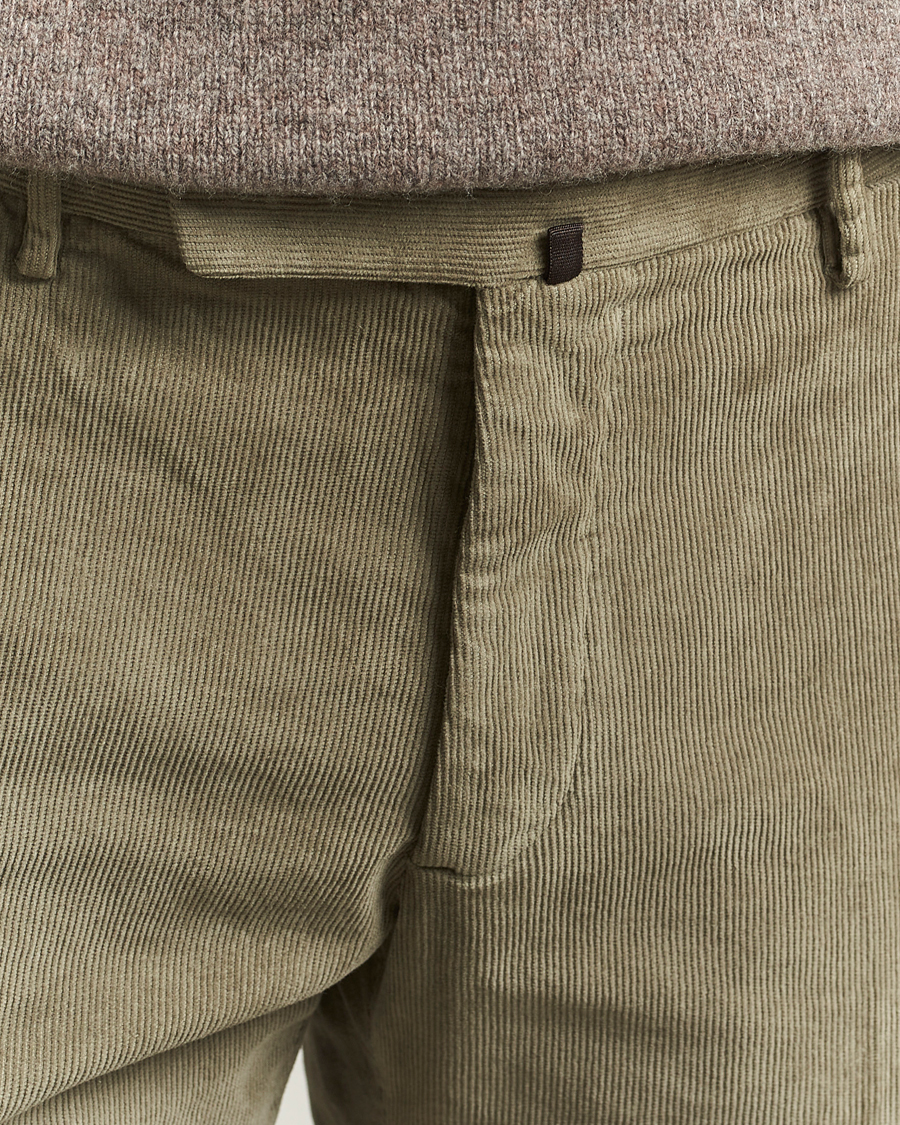 Herren | Hosen | Incotex | Slim Fit Baby Corduroy Trousers Sage
