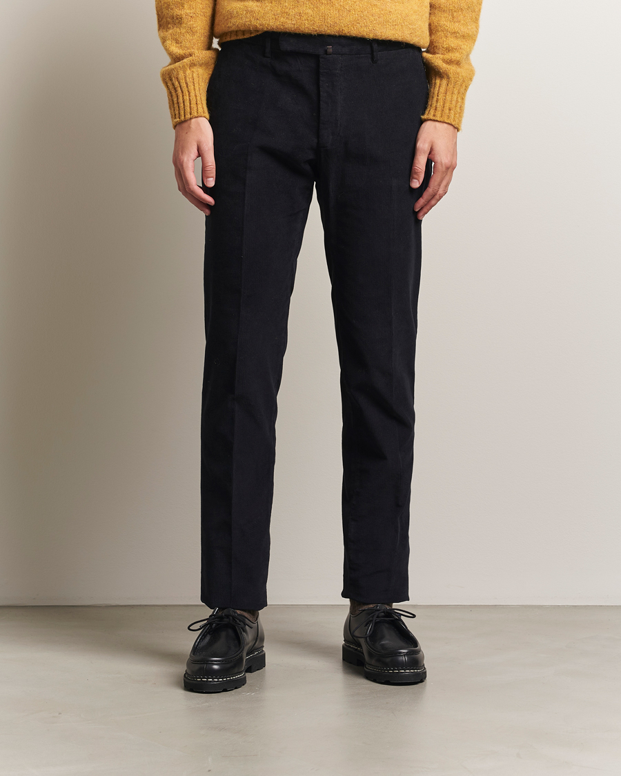 Herren | Hosen | Incotex | Slim Fit Baby Corduroy Trousers Navy