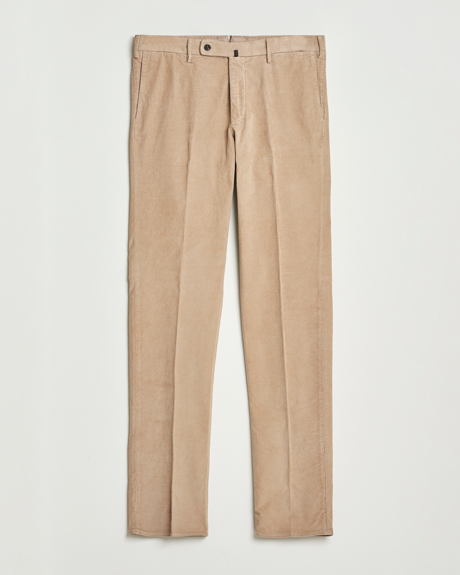Herren | Hosen | Incotex | Regular Fit Baby Corduroy Trousers Beige