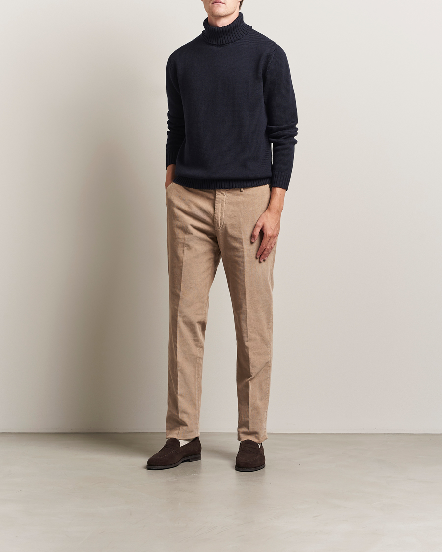 Herren | Hosen | Incotex | Regular Fit Baby Corduroy Trousers Beige