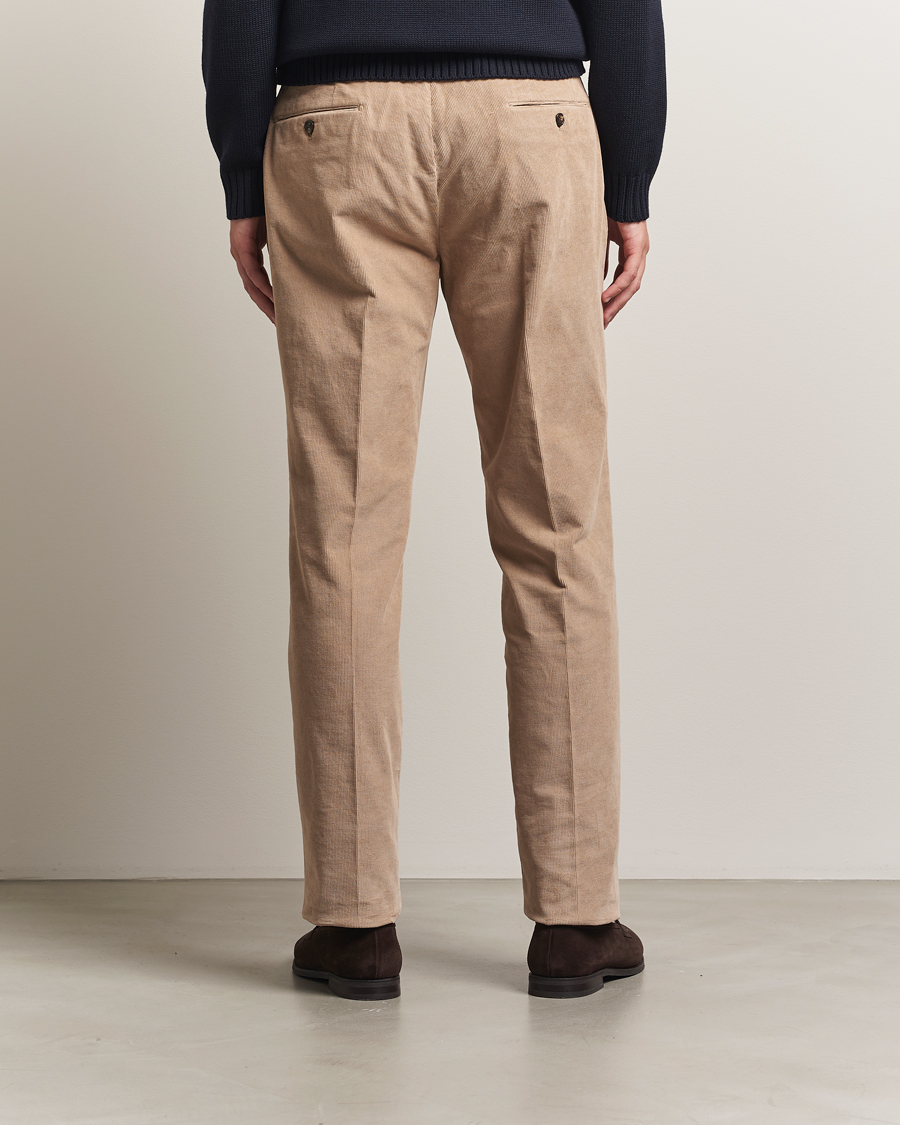 Herren | Hosen | Incotex | Regular Fit Baby Corduroy Trousers Beige