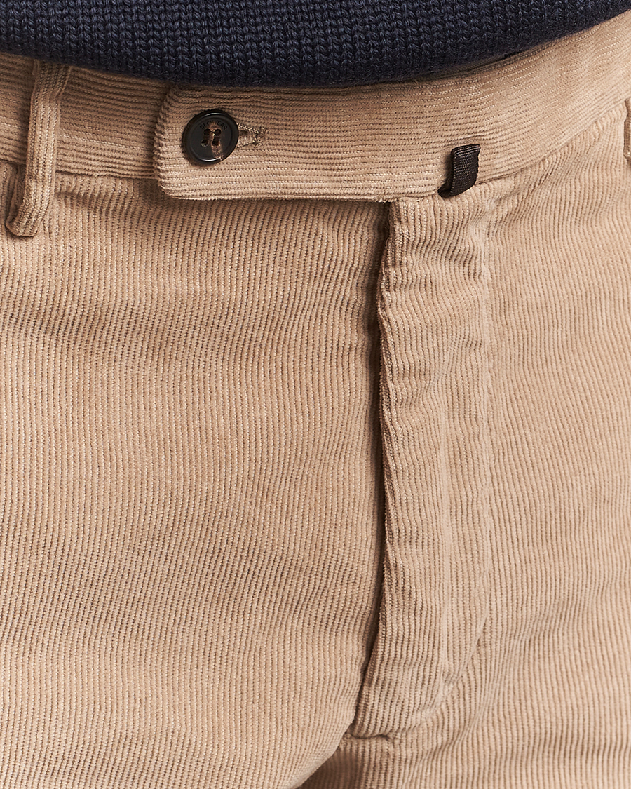 Herren | Hosen | Incotex | Regular Fit Baby Corduroy Trousers Beige