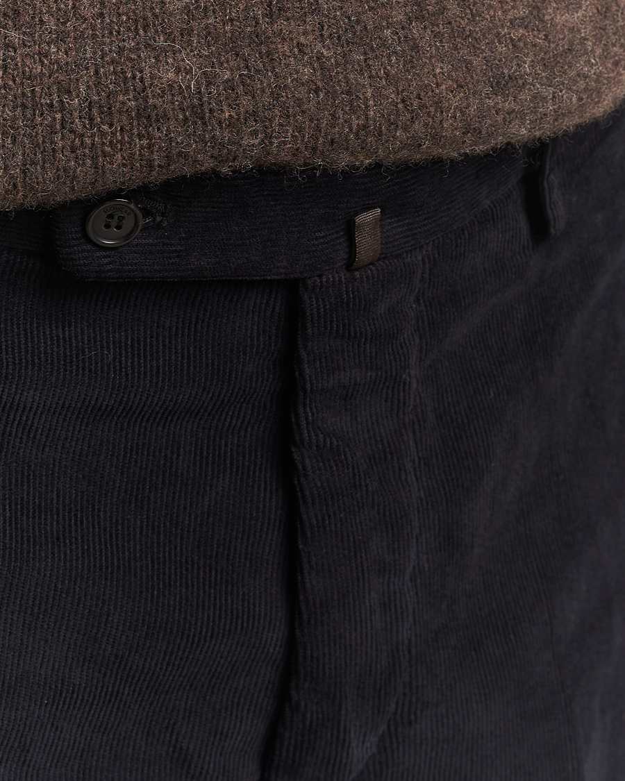 Herren | Hosen | Incotex | Regular Fit Baby Corduroy Trousers Navy