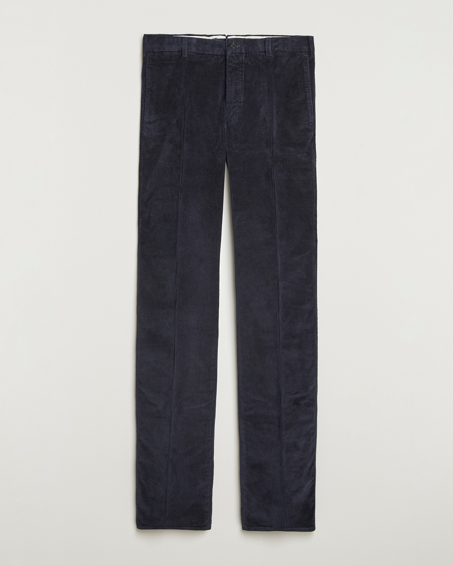 Herren | Hosen | Incotex | Regular Fit British Corduroy Trousers Navy