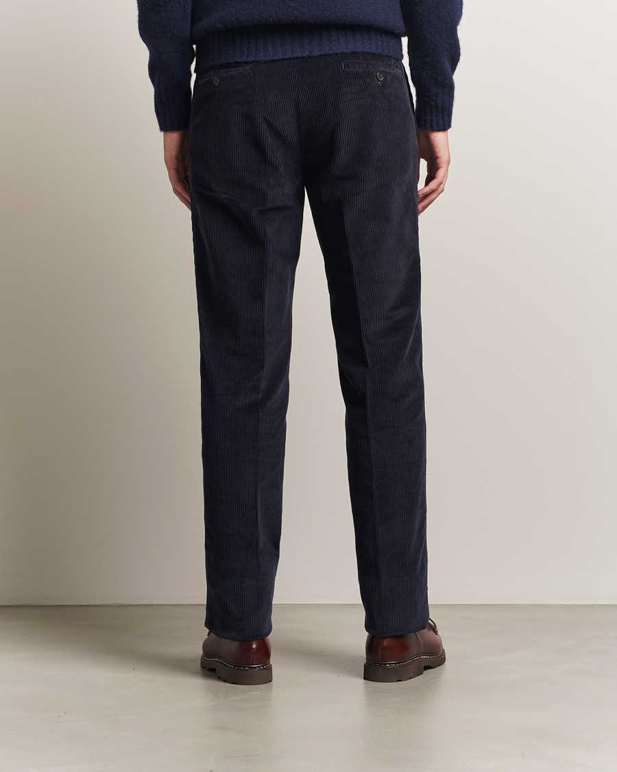 Herren | Hosen | Incotex | Regular Fit British Corduroy Trousers Navy